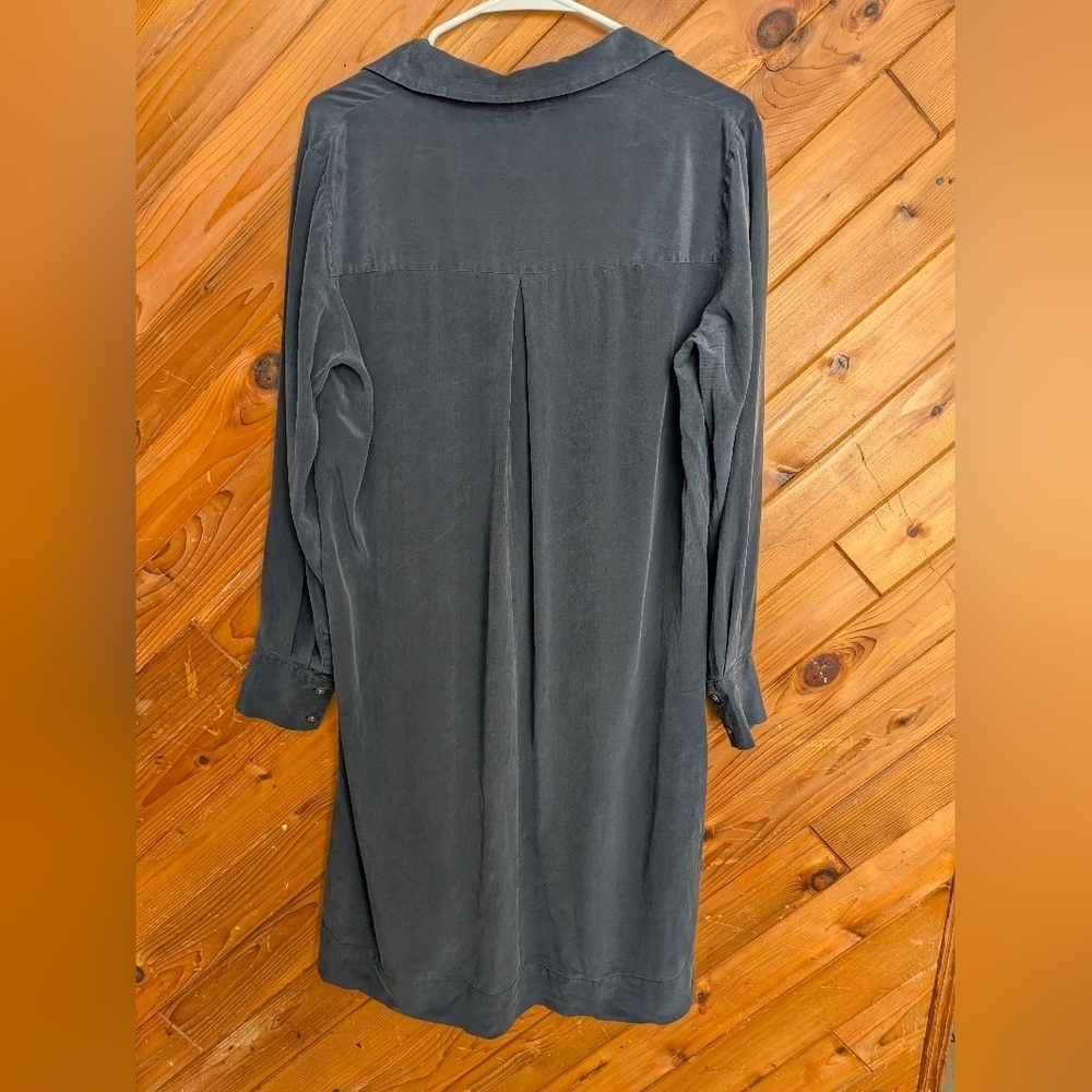 Club Monaco Silk Lace-Up Dress Size 10 - Picture 4 of 5